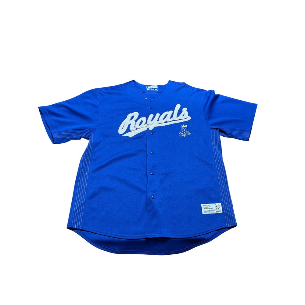 Kansas City Royals MLB Alex Gordon 4 Jersey True Fan Series Blue Mens XL